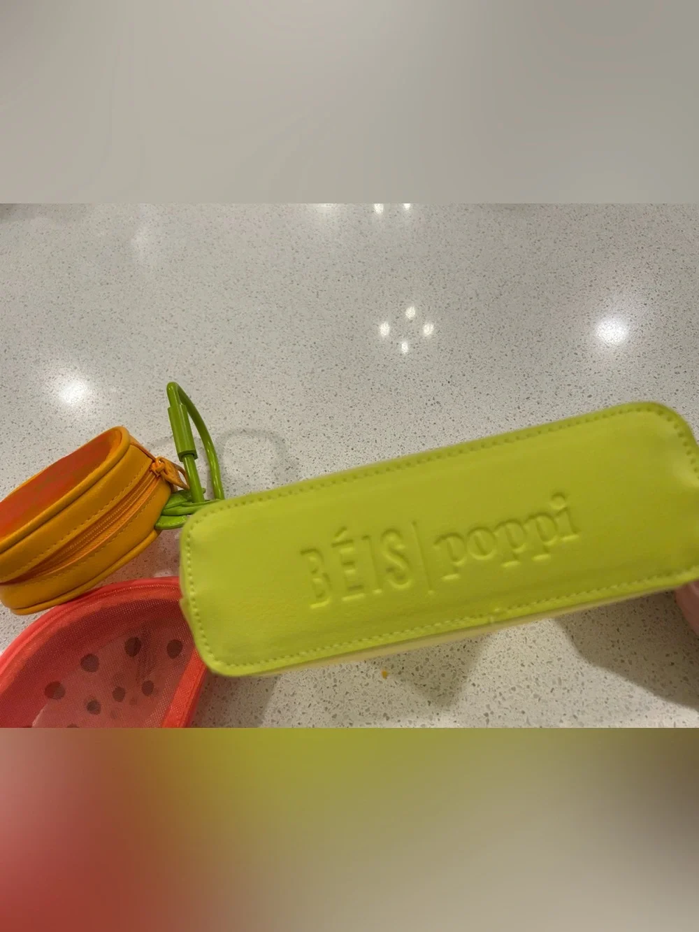 Beis x Poppi The Fruit Pouch Set Juicy Limited Edition Beach Gym Travel Charm